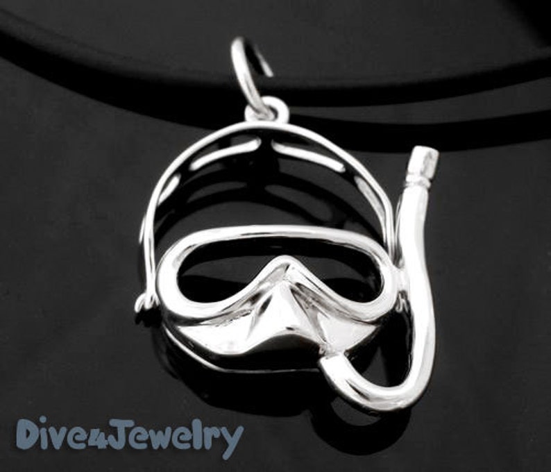 Diver Necklace 3D Snorkel Scuba Diving Dive Mask Charm Etsy