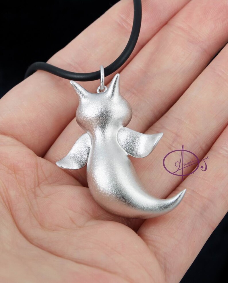 Sea Angel Clione Necklace Sterling Silver 3D Ocean animal Sea Slug pendant Sealife Marine Scuba diving gift Angel of the Sea