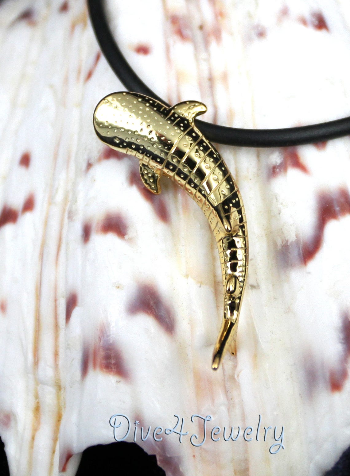 Whale Shark Necklace Solid Sterling Silver Gold Plated Etsy Australia