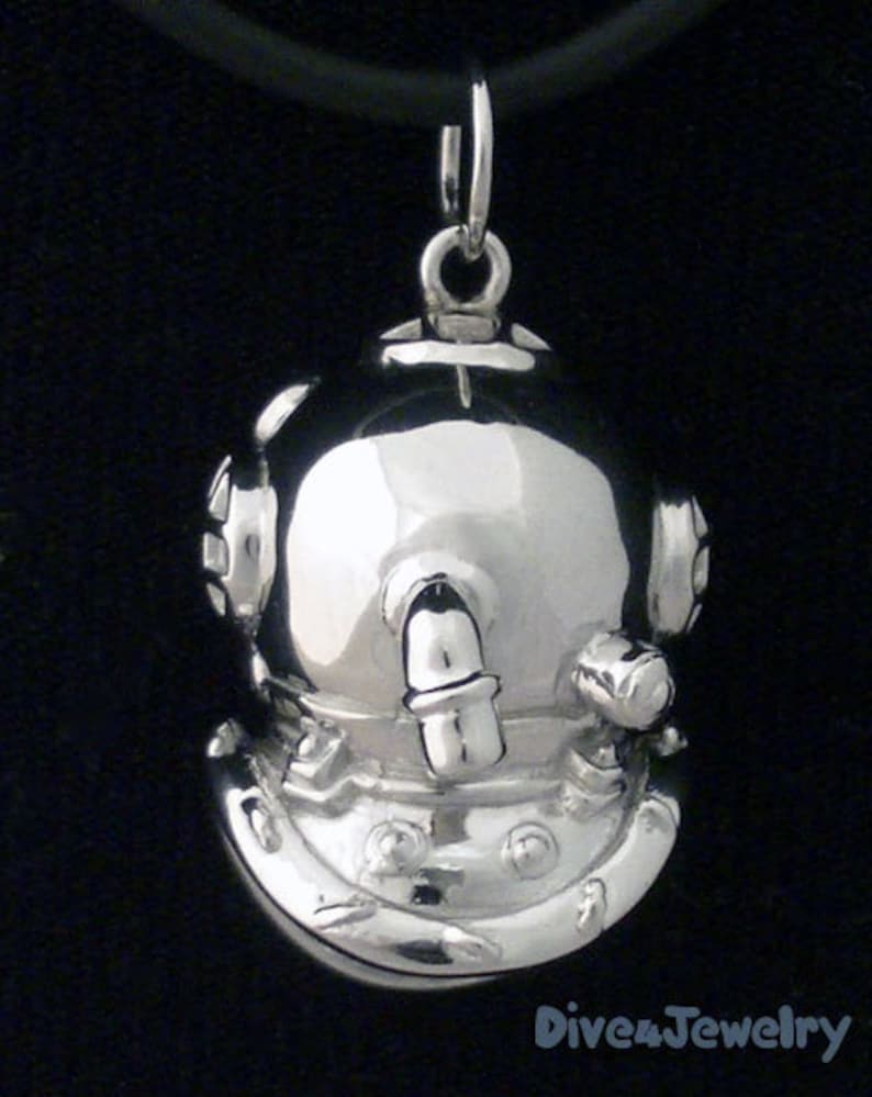 Dive Helmet Pendant Necklace Key Chain Scuba Diving Diver Etsy Australia
