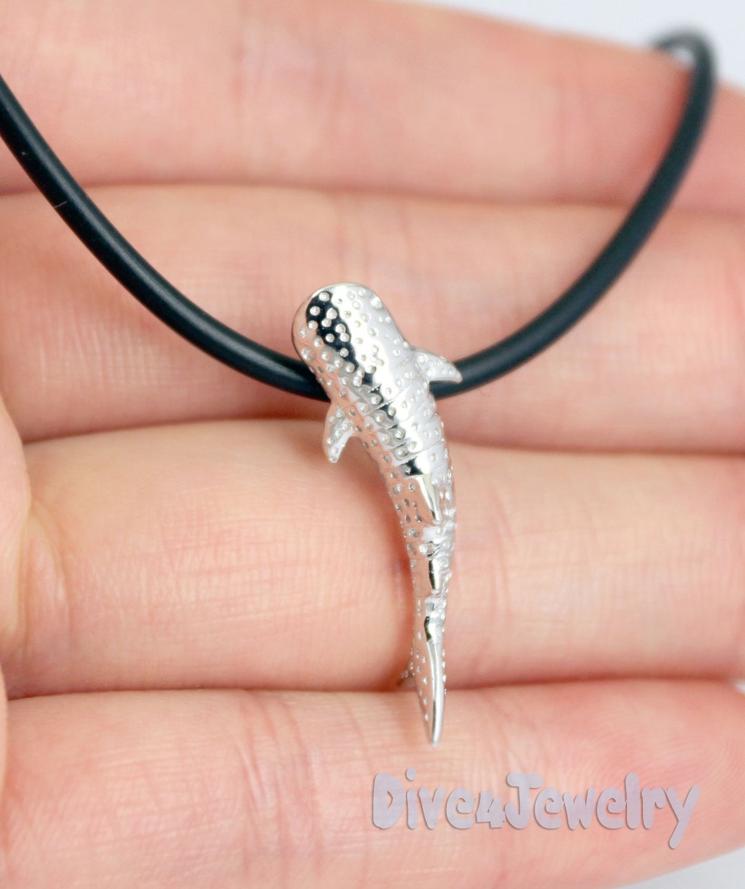 Whale Shark Necklace Sterling Silver Whaleshark Pendant Necklace
