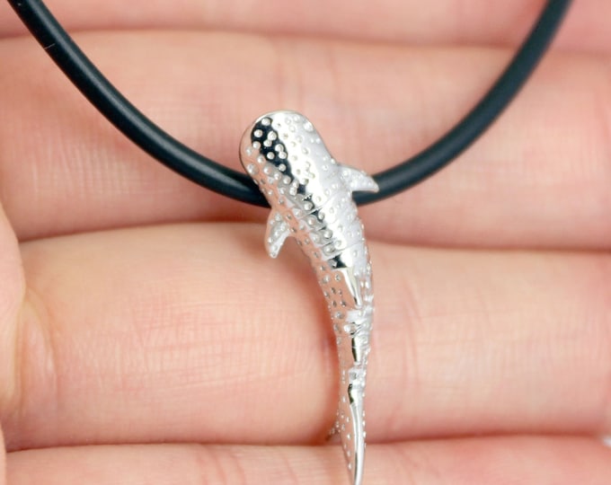 Whale Shark Necklace Sterling Silver Whaleshark Pendant Necklace
