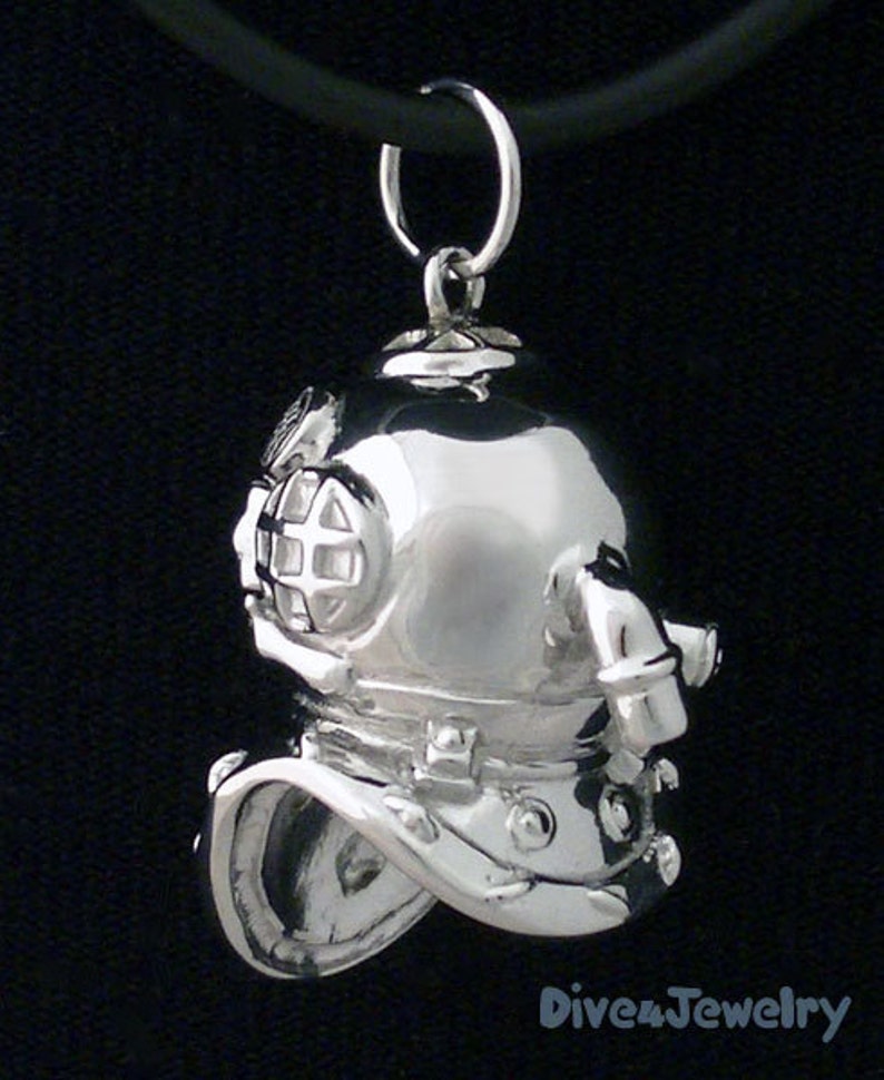 Dive Helmet Pendant Necklace Key Chain Scuba Diving Diver Etsy Australia