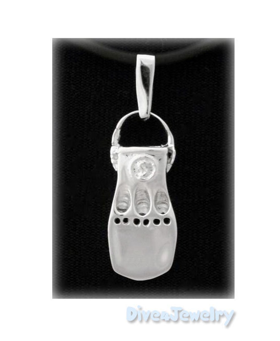 Dive Fin Necklace Scuba Diver Diving Fin Snorkeling Flipper Etsy