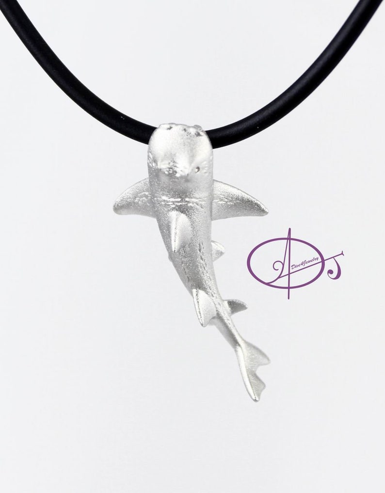 Port Jackson Shark Necklace Sterling Silver 3D Crested Horn - Etsy