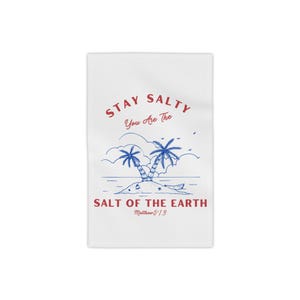Stay Salty Beach Towel - Salt of the Earth Summer Scripture Towel, Matthew 5:13 Pool & Beach Must-Have