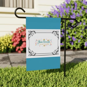 Yom Teruah Garden Flag - Feast of Trumpets- Day of Blowing Banner - Messianic Hebrew Fall Feast Decor