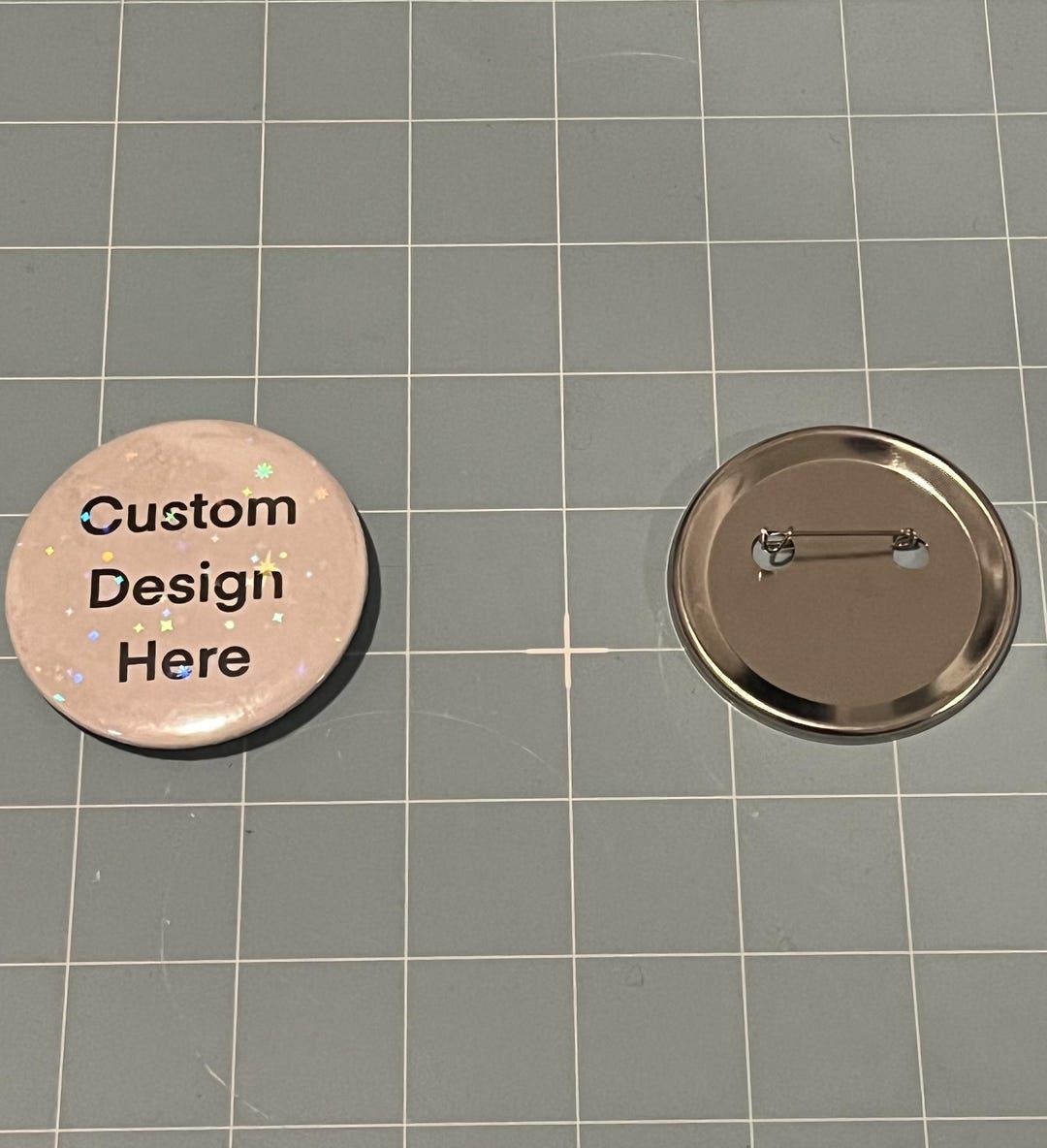 Custom 2.25mm Pin Buttons - Metal Front, Metal Back - Etsy