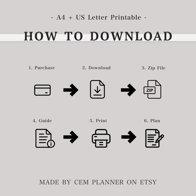 Juego de notas básicas sencillas – Insertos para miniplanificador HP｜Cuadrícula de 5 mm, dos columnas, rayado de 7 mm, punto de 3 mm｜Plantilla de estudio｜A4, tamaño carta (PDF imprimible)｜60 imagen 8
