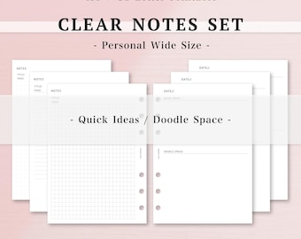 ADHS Notizen Planer Größe, Cornell Methode, Dot Grid, Millimeterpapier, Brain Dump, Exekutivfunktion, A4 Letter Printable