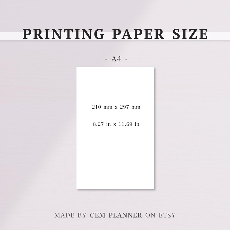 Basic Notes Papier Set｜A6 Größe 6 Ring｜Gitter, Punkt, Liniert, zweispaltige Seiten｜Casual, Memo Notes Vorlage｜A4 druckbare Einsätze｜PDF Download｜53 Bild 6