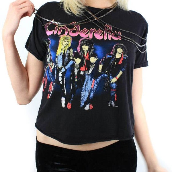 Vintage Cinderella Tee 80s Shirt Rock n Roll Band tee 80s Glam Rock 80s tee Hanoi Rocks New York Dolls Johnny Thunders Punk Rock Metal Glam