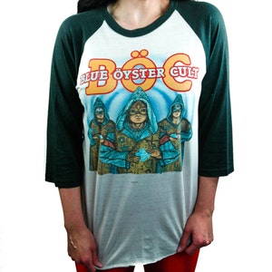 【レア　旧タグ　アメリカ製】　ブルーオイスターカルト　ツアーTシャツ　XLサイズ 80's BLUE OYSTER CULT ブルーオイスターカルト ツアーTシャツ 7