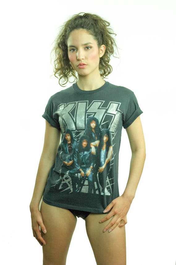 Vintage KISS shirt 1990 Made in the Shade Concert… - image 5