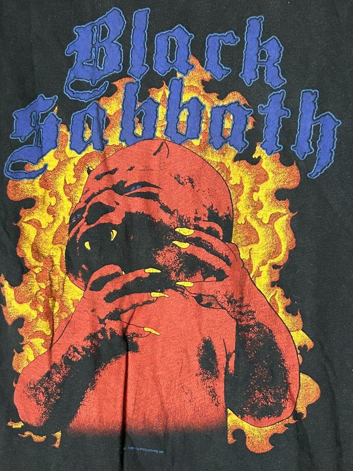 Vintage Black Sabbath Shirt 1983 Born Again Concert Shirt Black