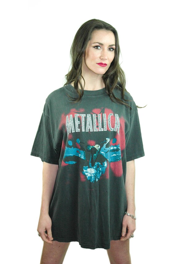 Vintage Metallica Shirt Reload Concert Shirt Band Tee Black Etsy