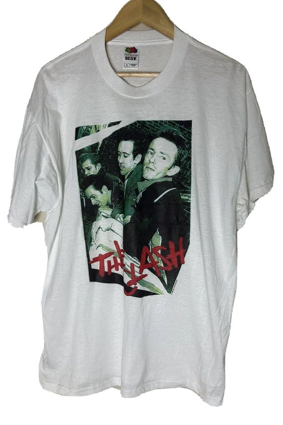 Vintage The Clash Shirt White Punk Short Sleeve Cr