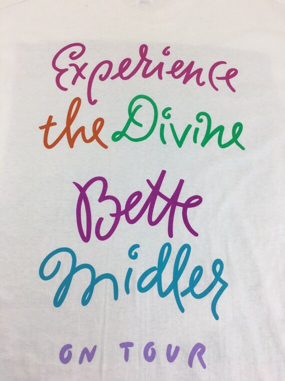 Vintage Bette Midler shirt Experience The Devine … - image 8