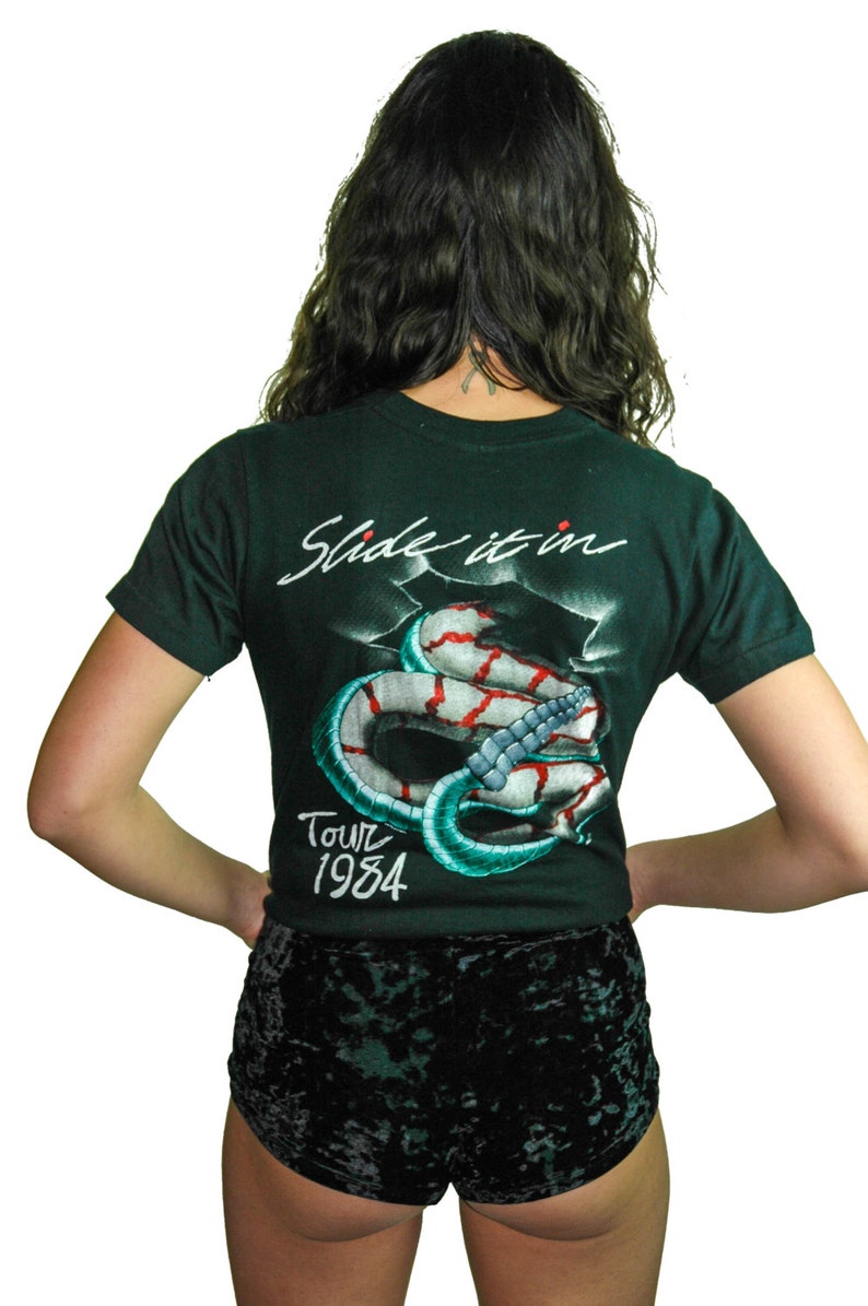 Vintage Whitesnake Shirt 1984 Band Tee Concert Shirt Rocker Heavy Metal