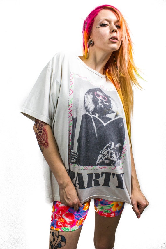Vintage Party shirt 1990s Weed Punk Rock Cannabis… - image 3