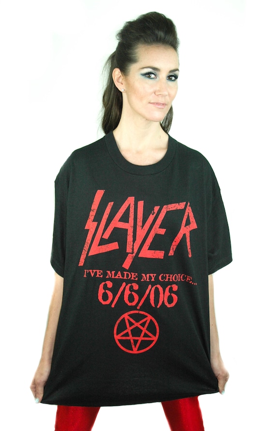 Vintage Slayer shirt 666 Concert shirt Band tee S… - image 1