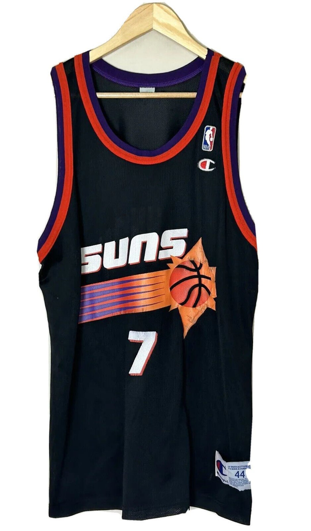 Champion - converse NBA バスケ ユニフォーム SUNS Johnson 7 黒 Champion - converse NBA バスケ ユニフォーム SUNS Johnson 7