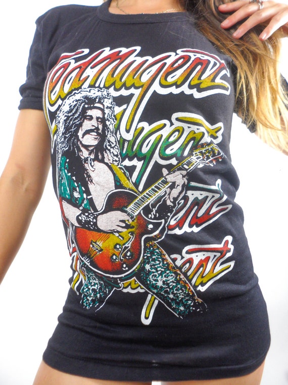 Vintage Ted Nugent Tee 70s Band Tee Concert shirt