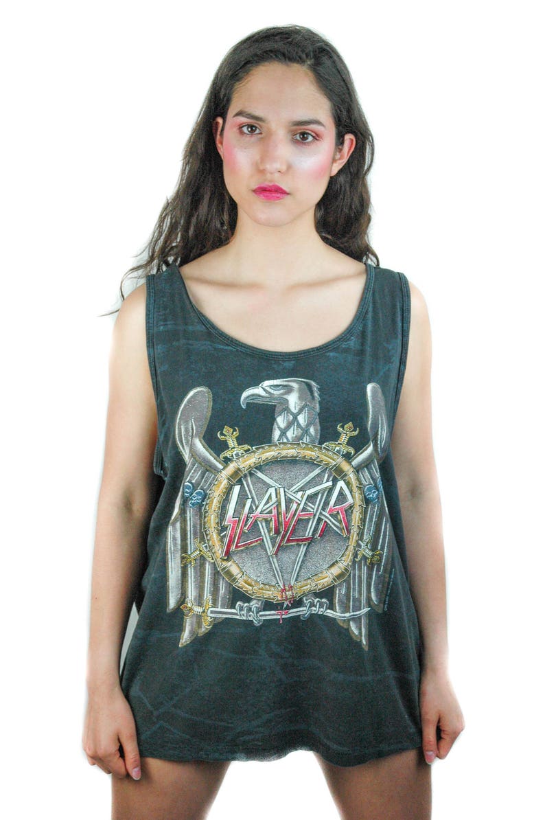 Vintage Slayer Shirt : Slayer Shirt Dye Tye 1990 Vintage Tee