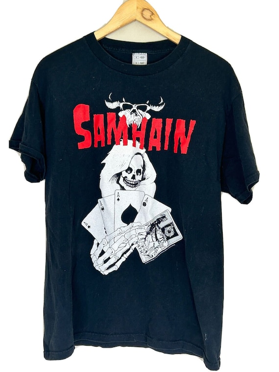 Vintage Samhain Shirt 2004 Danzig the Misfits Black Short Sleeve
