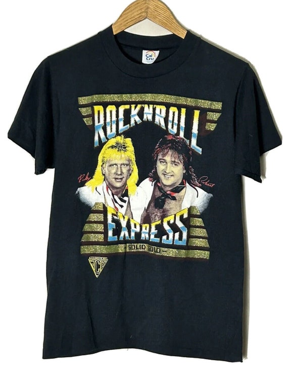 Vintage Rock N Roll Express Shirt 80s Wrestling Tee Jim Crockett