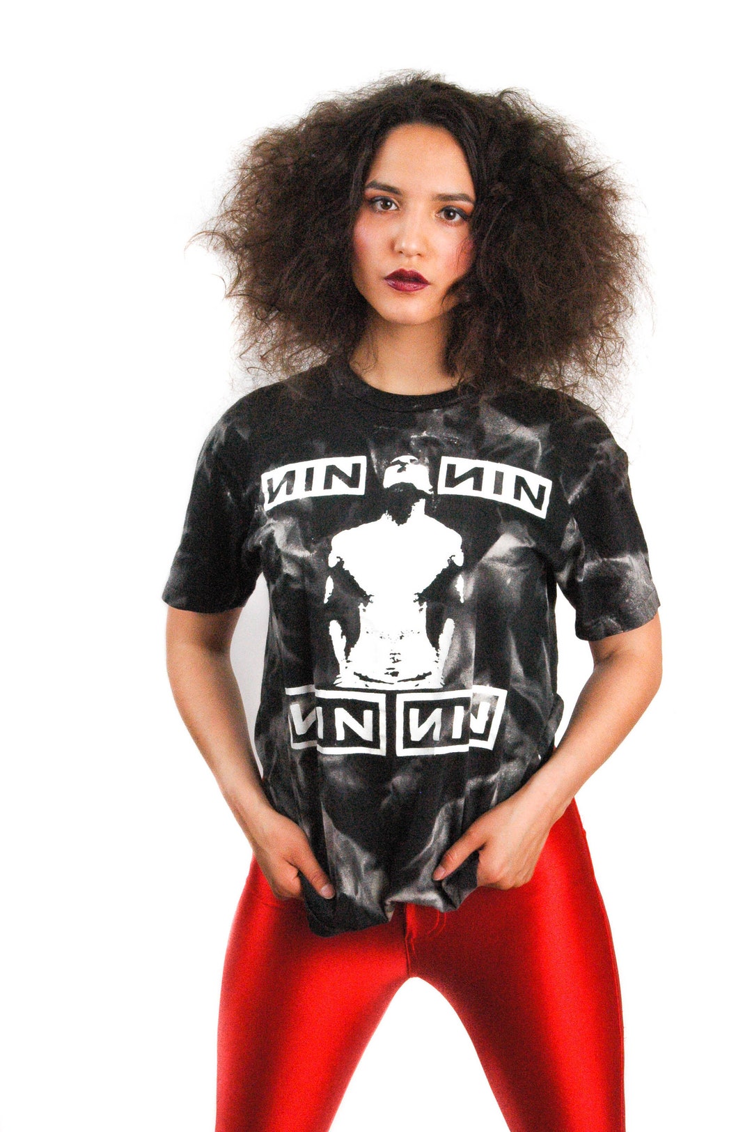 Vintage NIN Shirt Nine Inch Nails Shirt 90s Shirt Tye Dye - Etsy