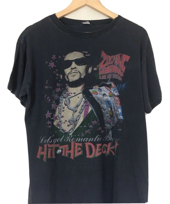 Zodiac Mindwarp & the LoveReaction Tシャツ Vtg 1987 Zodiac Mindwarp T-Shirt Black M 80s Hard Roc… - Gem