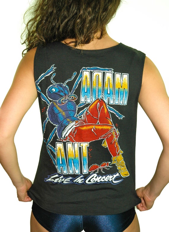 Vintage Adam Ant shirt 80s Band Tee Concert shirt… - image 2