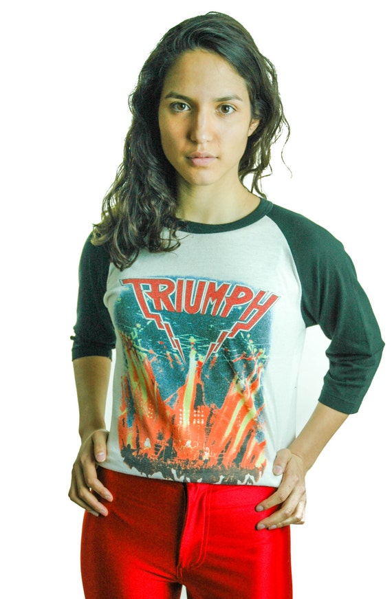 Vintage Triumph Shirt 1980s Concert Shirt Band Te… - image 2