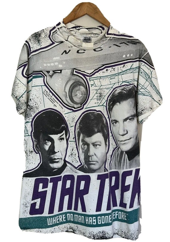 Vintage Star Trek Shirt 90s AOP Short Sleeve Crew 