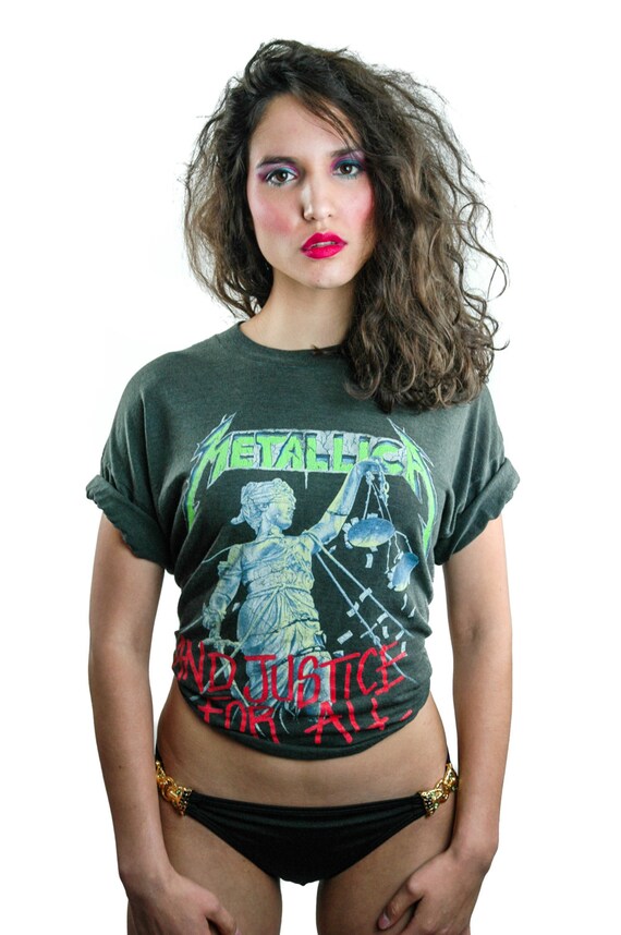 Vintage Metallica Shirt And Justice for All 88-89… - image 4