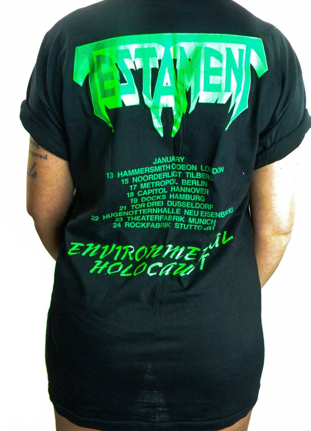 Vintage Testament Shirt 80s Thrash Metal Metallica Slayer Anthrax