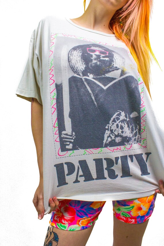Vintage Party shirt 1990s Weed Punk Rock Cannabis… - image 2