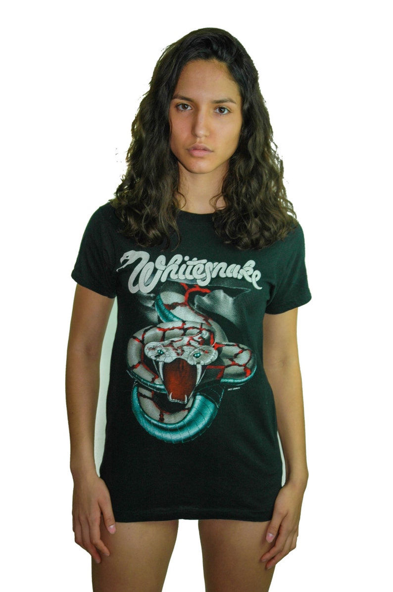 Vintage Whitesnake Shirt 1984 Band Tee Concert Shirt Rocker - Etsy