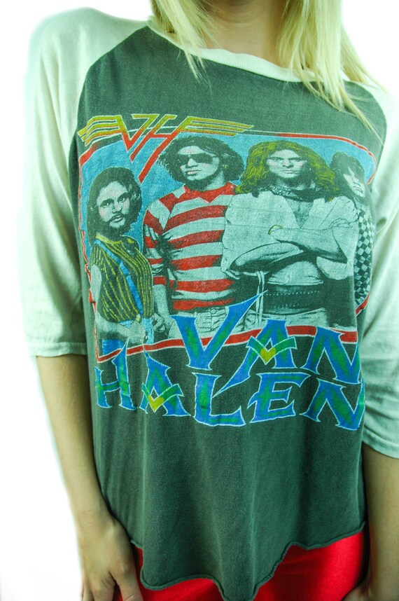 van halen baseball tee