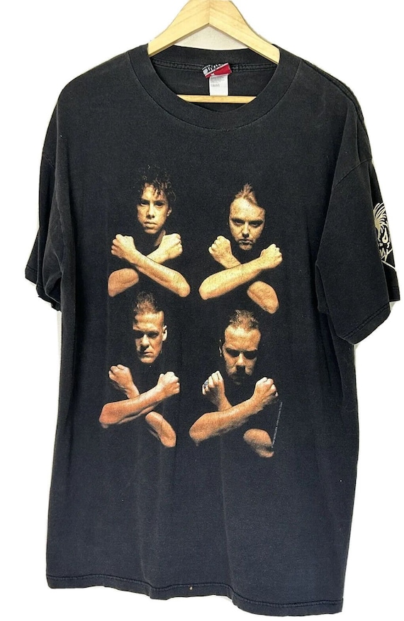 Vintage Metallica Shirt 90s Black Short Sleeve Bir