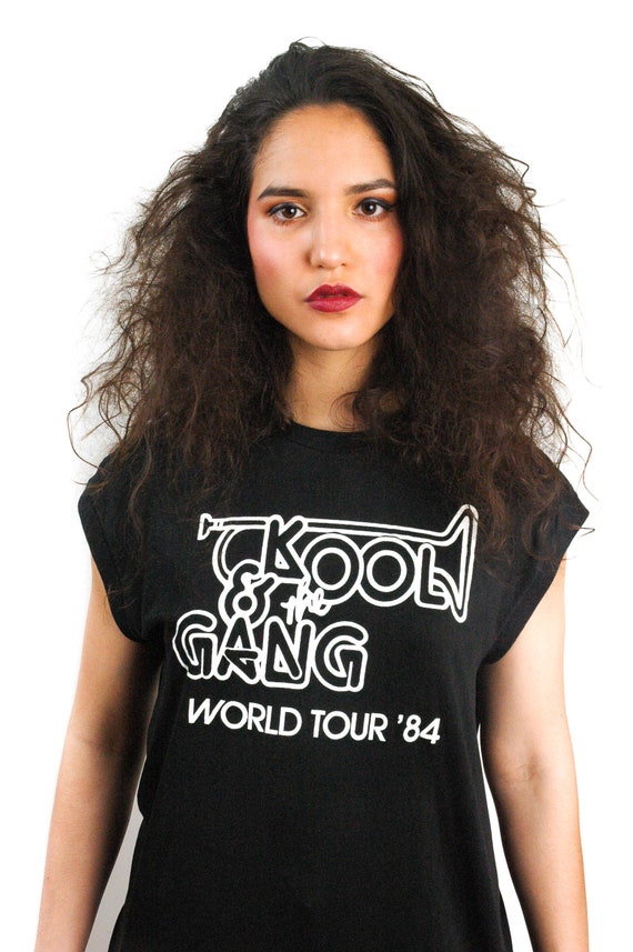 Vintage KOOL & The Gang shirt World Tour 1984 Conc