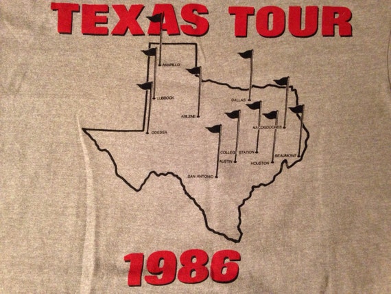 Vintage Huey Lewis shirt Texas Tour 1986 Shirt 80… - image 2