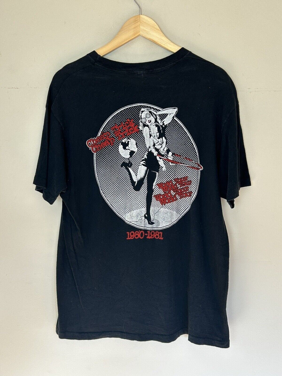 Vintage the Cars Shirt 1980 Black Crew Neck Concert Shirt