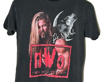 Vtg 90s NWO Wolf Pack T Shirt Dead Stock New Single Stitch Screen