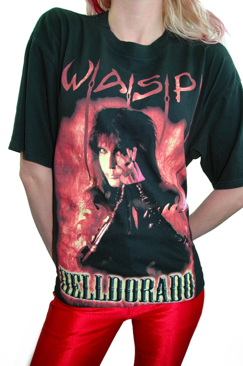 Vintage WASP Tee 90s World Domination Tour Concert Shirt Heavy Etsy