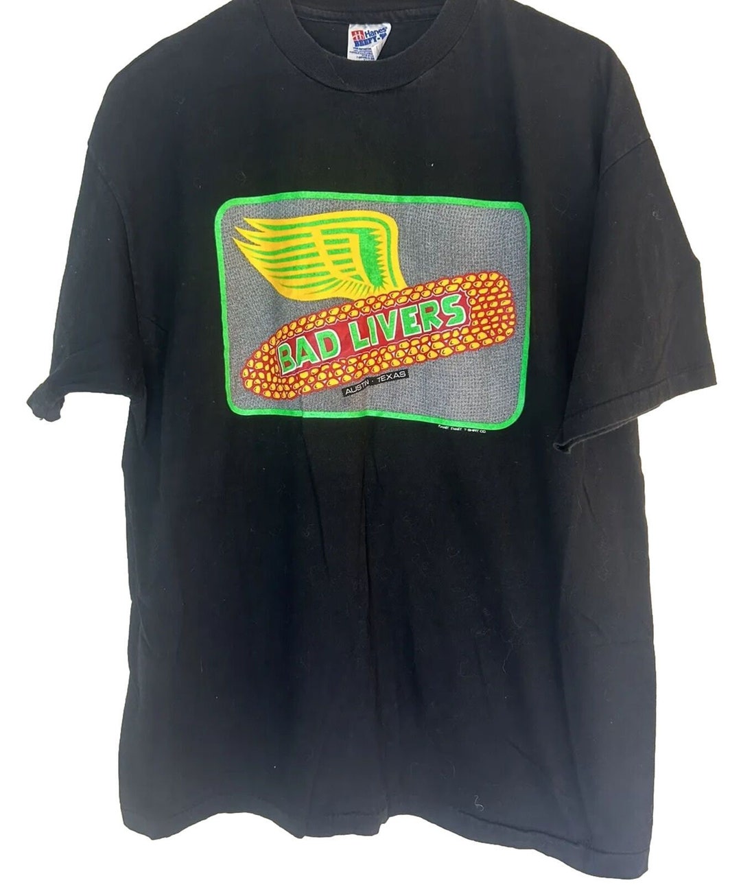 Vintage Bad Livers Shirt 90s Tee Short Sleeve Crew Neck Vintage Bad Livers Shirt 90s Tee Short Sleeve Crew Neck