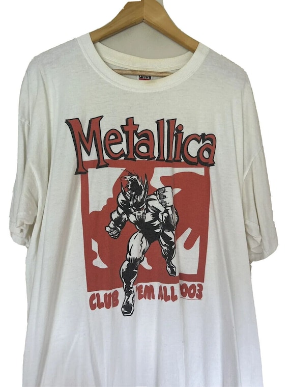 Vintage Metallica Shirt 2003 Metallica Club White… - image 1