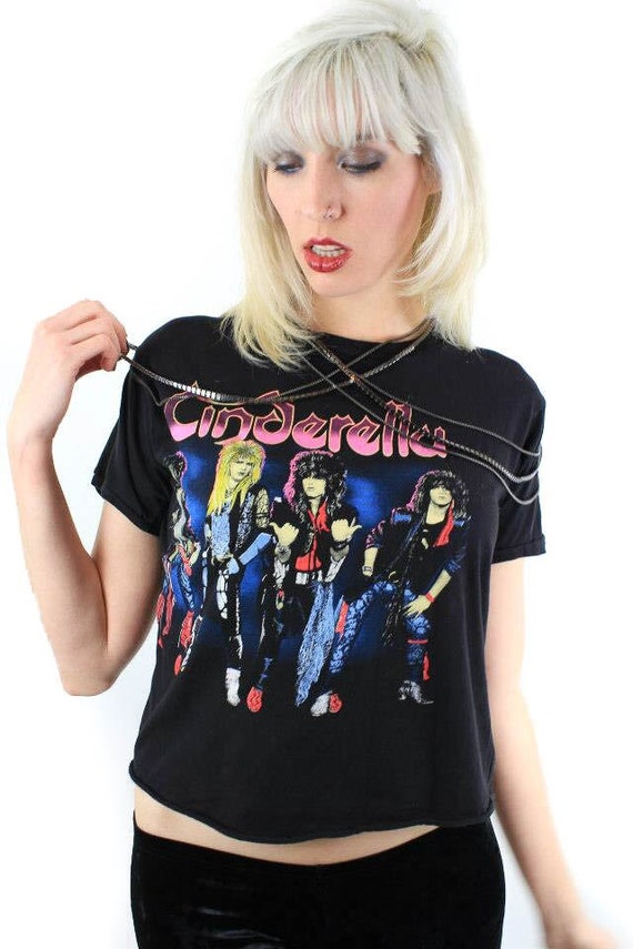 Vintage Cinderella Tee 80s Shirt Rock n Roll Band tee… Gem