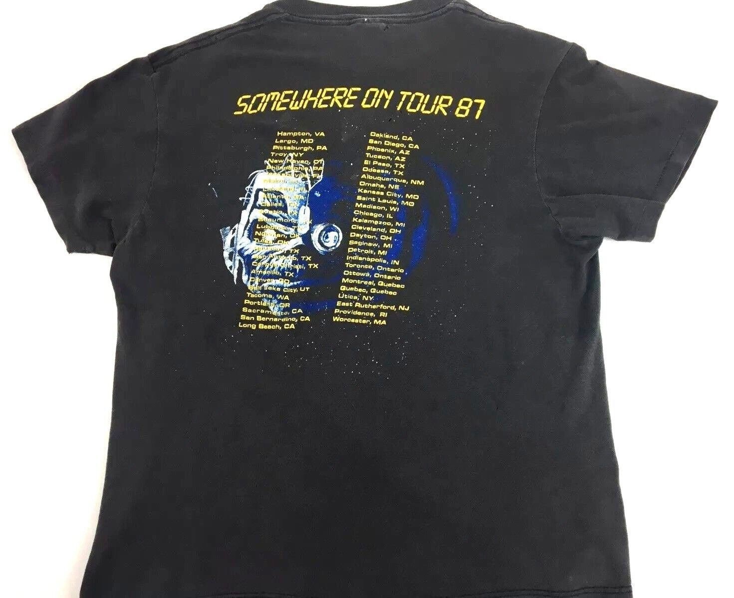 Vintage Iron Maiden Shirt 1987 Somewhere in Time Concert Shirt 